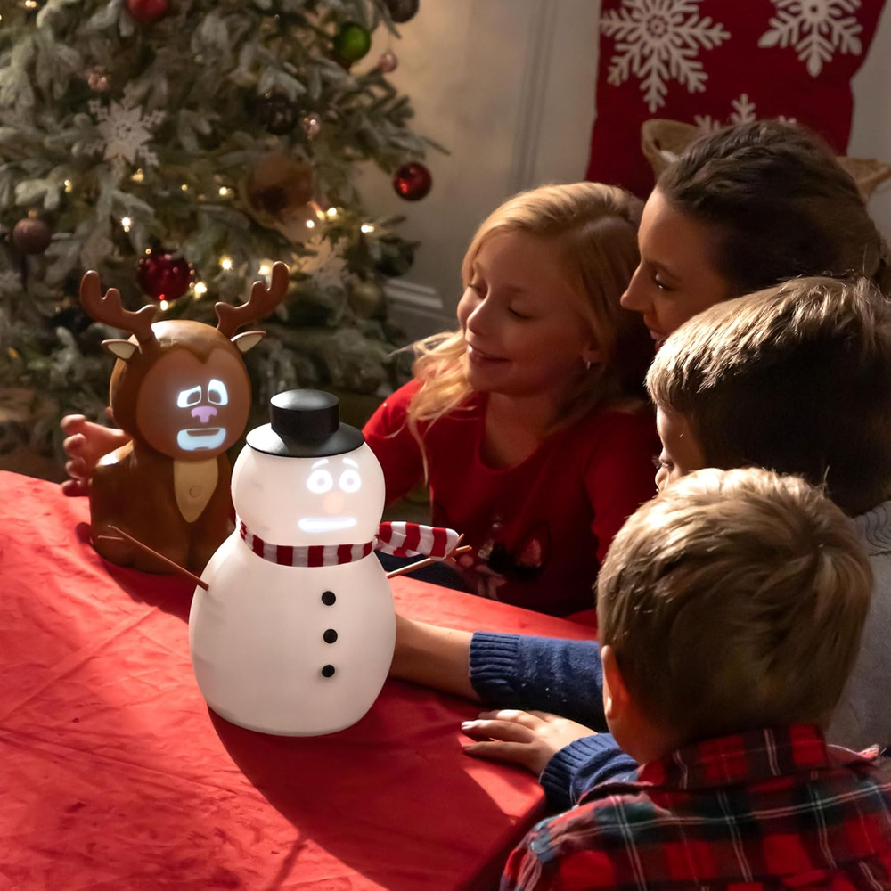 ⛄️ Talking Animated Blink Snowman with Built in Projector & Speaker Plug'n Play🎄